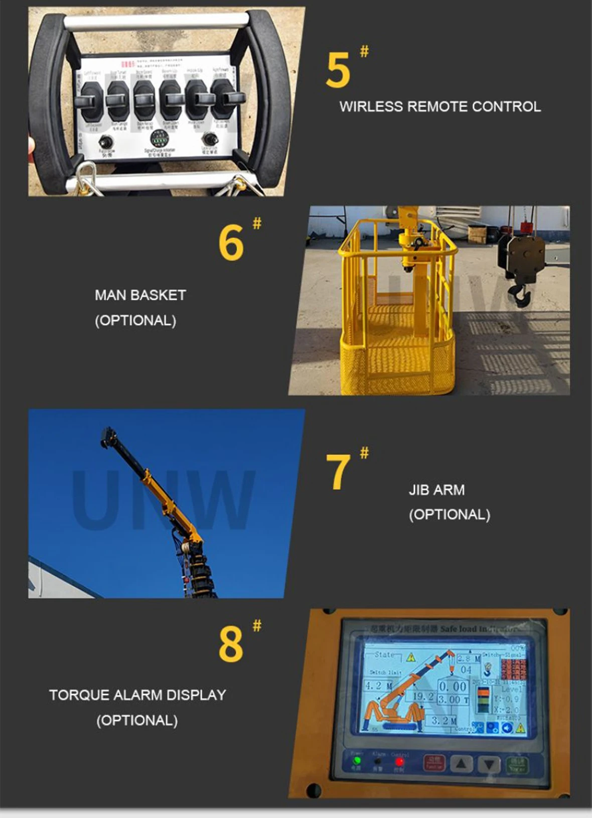 UNW mini spider crane